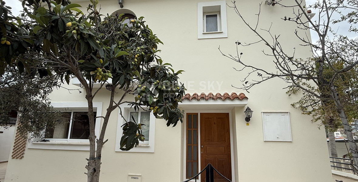 For Rent Bright and Spacious Four-Bedroom Detached House with swimming pool in Agios Tychonas