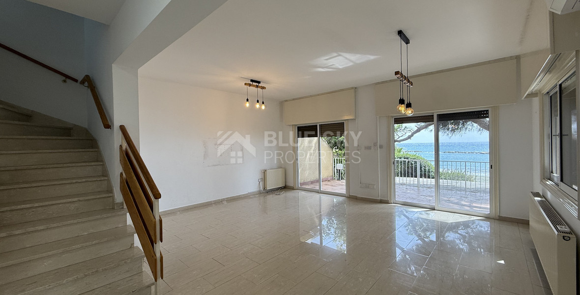 For Rent Rare Beachfront Townhouse in Limassol – A Unique Gem