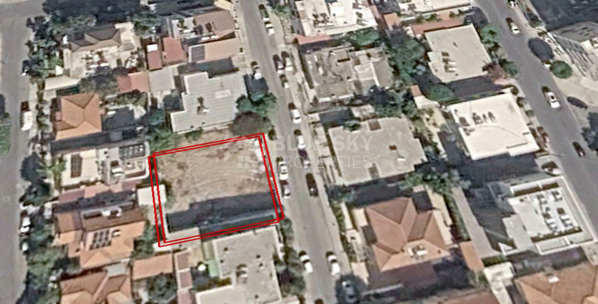 SALE: PRIME DEVELOPMENT LAND WITH READY PLANS AND PLANNING PERMIT IN CENTRAL LIMASSOL.