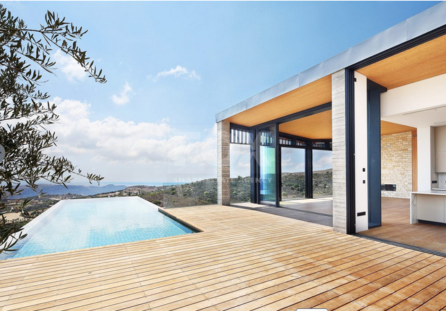 For sale, Luxury Modern three bedroom Villa for Sale in Tsada, Paphos with Panoramic Sea & Mountain Views