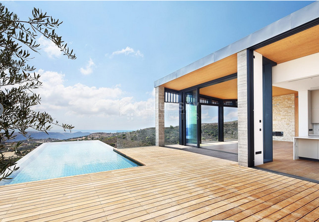 For sale, Luxury Modern three bedroom Villa for Sale in Tsada, Paphos with Panoramic Sea & Mountain Views