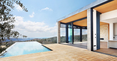 For sale, Luxury Modern three bedroom Villa for Sale in Tsada, Paphos with Panoramic Sea & Mountain Views