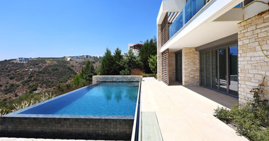 For sale , Luxury Hillside Villa for Sale in Tsada three Bedroom Modern Home with Pool & Panoramic View
