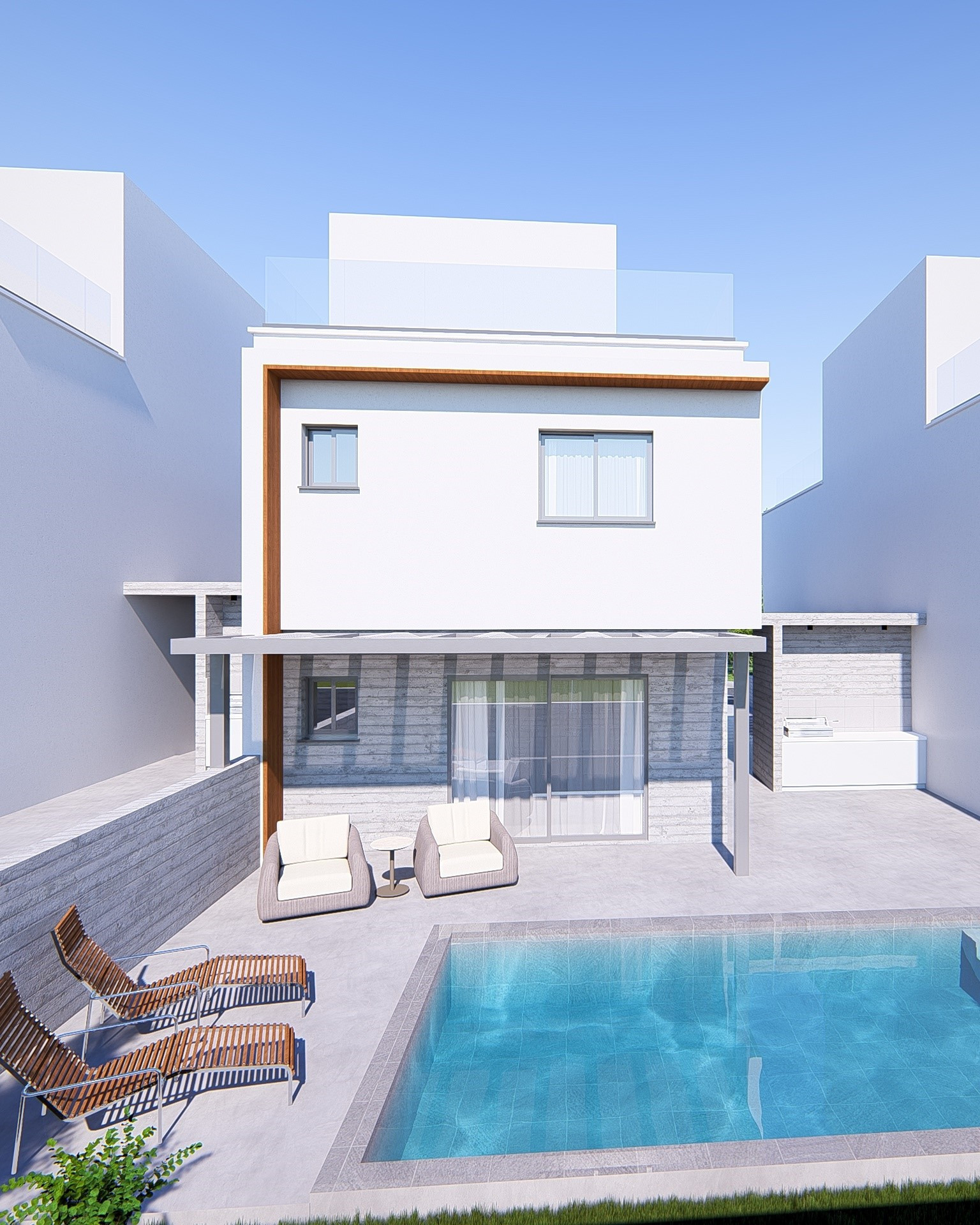 villa de 3 chambres 185 m² Agia Marinouda, Chypre