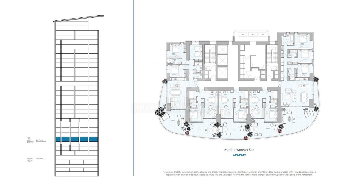 Elegant Seafront Living in Limassol – Investment Opportunity: Complete 5th Floor Residential Package for Sale in Limassol