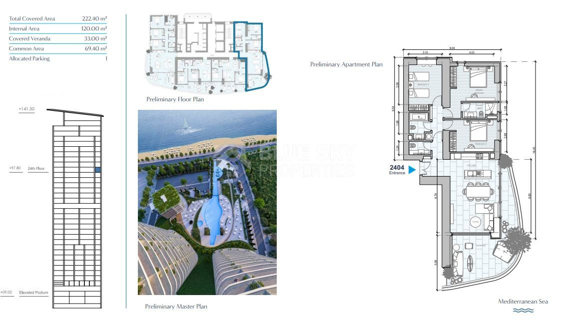 Luxury Three Bedroom Beachfront Apartment for Sale in Limassol Marina | Top Cyprus Real Estate Investment