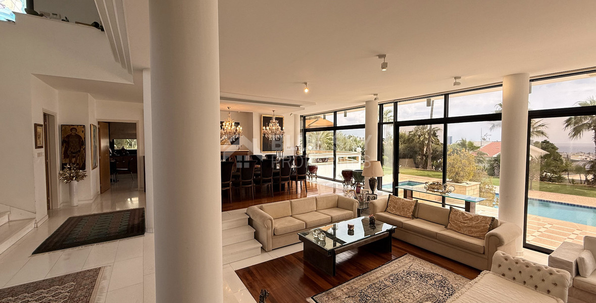 SALE: VILLA FOR SALE IN THE PRESTIGIOUS AREA OF GERMASOGIA OFFERING BEAUTIFUL SEA VIEWS WITH ELECTRIC DRIVE IN ENTRY.