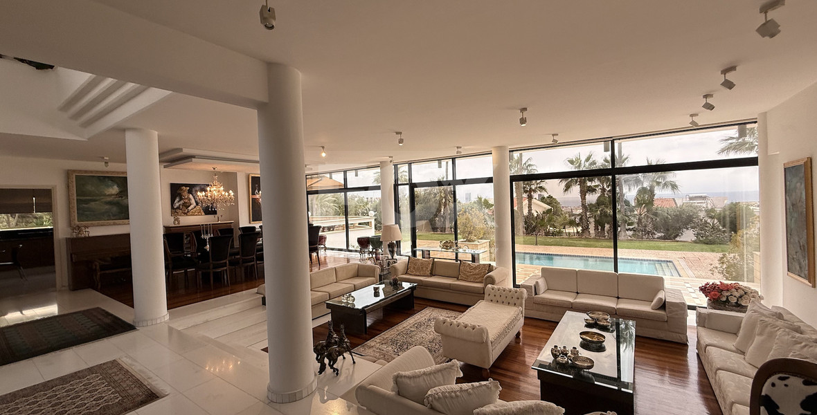 SALE: VILLA FOR SALE IN THE PRESTIGIOUS AREA OF GERMASOGIA OFFERING BEAUTIFUL SEA VIEWS WITH ELECTRIC DRIVE IN ENTRY.