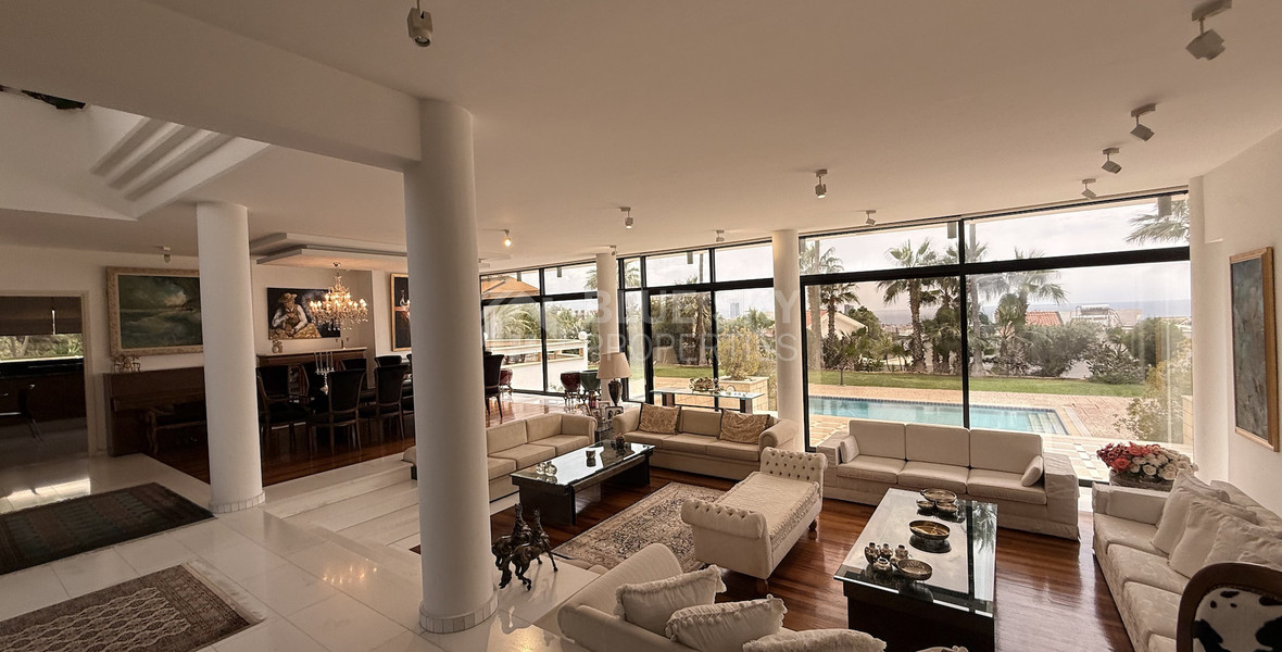 SALE: VILLA FOR SALE IN THE PRESTIGIOUS AREA OF GERMASOGIA OFFERING BEAUTIFUL SEA VIEWS WITH ELECTRIC DRIVE IN ENTRY.