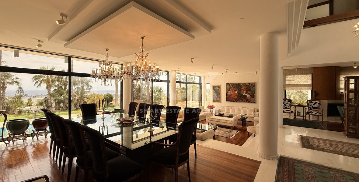 SALE: VILLA FOR SALE IN THE PRESTIGIOUS AREA OF GERMASOGIA OFFERING BEAUTIFUL SEA VIEWS WITH ELECTRIC DRIVE IN ENTRY.