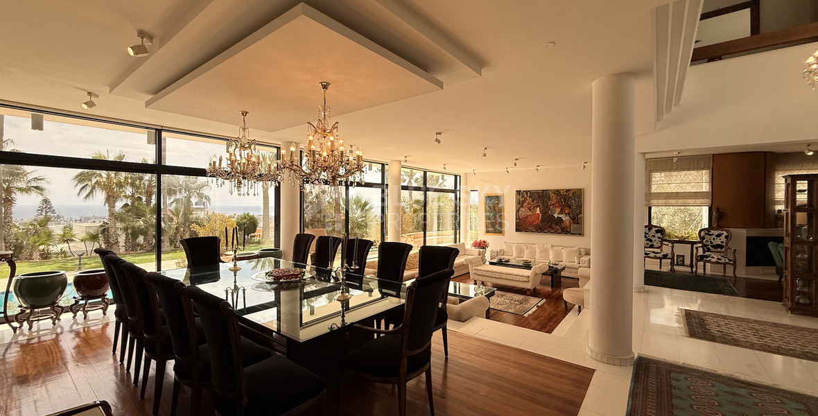 SALE: VILLA FOR SALE IN THE PRESTIGIOUS AREA OF GERMASOGIA OFFERING BEAUTIFUL SEA VIEWS WITH ELECTRIC DRIVE IN ENTRY.