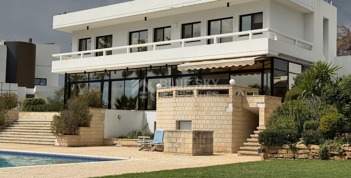 SALE: VILLA FOR SALE IN THE PRESTIGIOUS AREA OF GERMASOGIA OFFERING BEAUTIFUL SEA VIEWS WITH ELECTRIC DRIVE IN ENTRY.