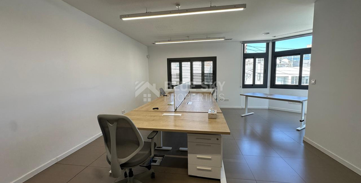 Fully Renovated Office for Rent in the Heart of Limassol – Prime Location