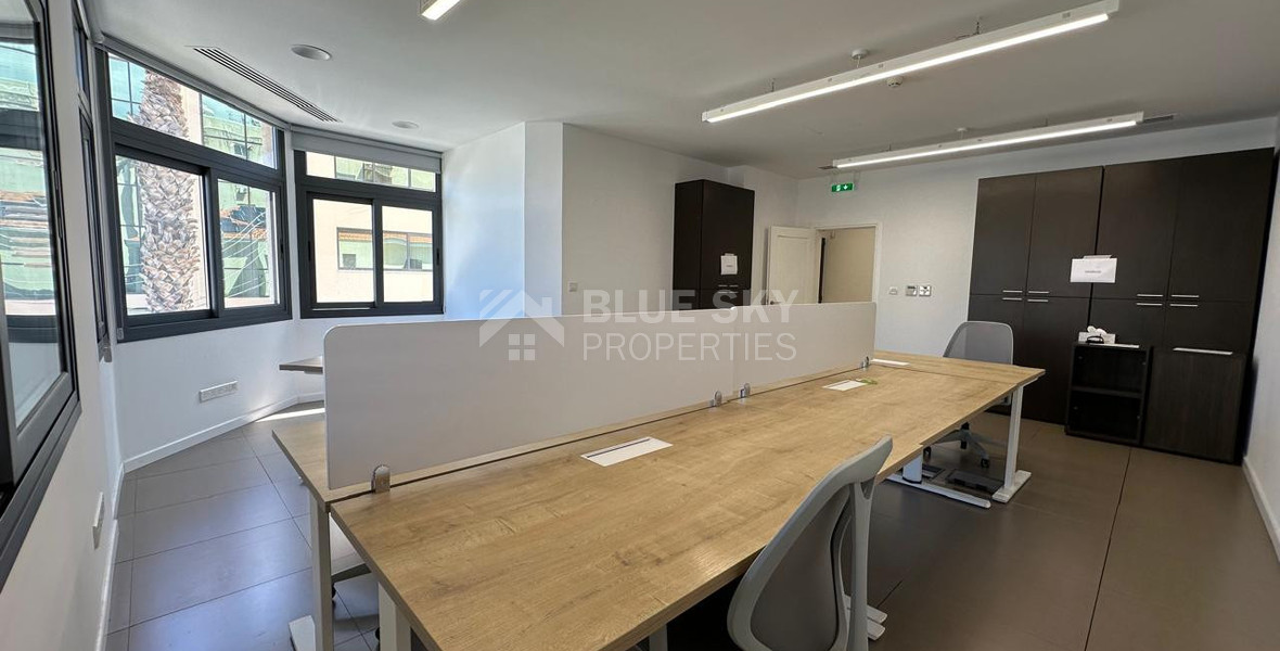 Fully Renovated Office for Rent in the Heart of Limassol – Prime Location