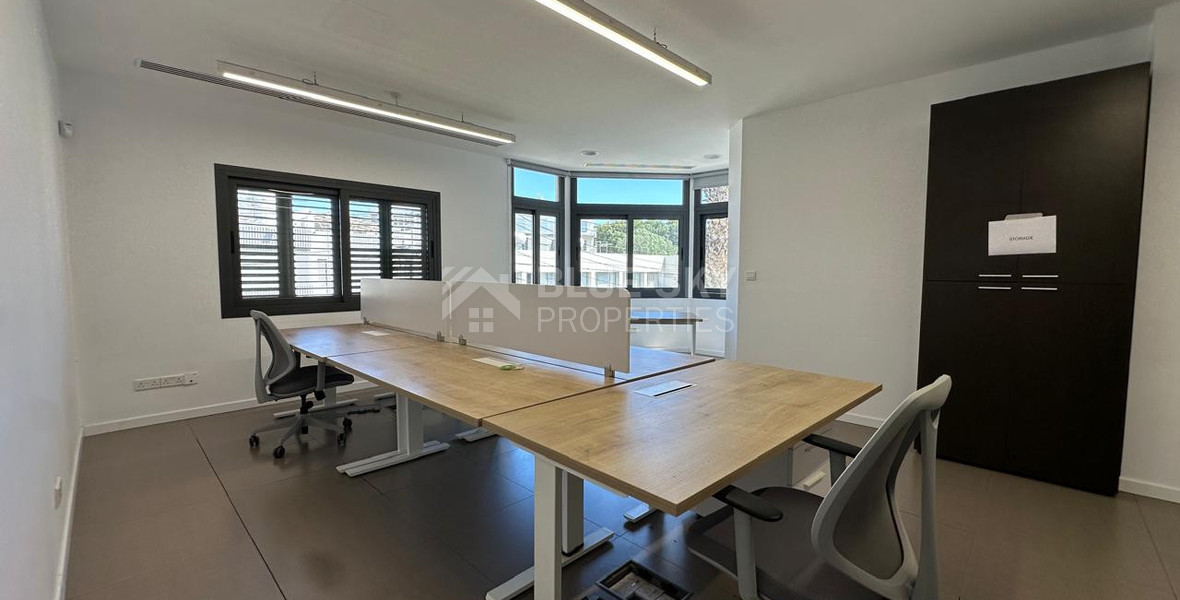 Fully Renovated Office for Rent in the Heart of Limassol – Prime Location