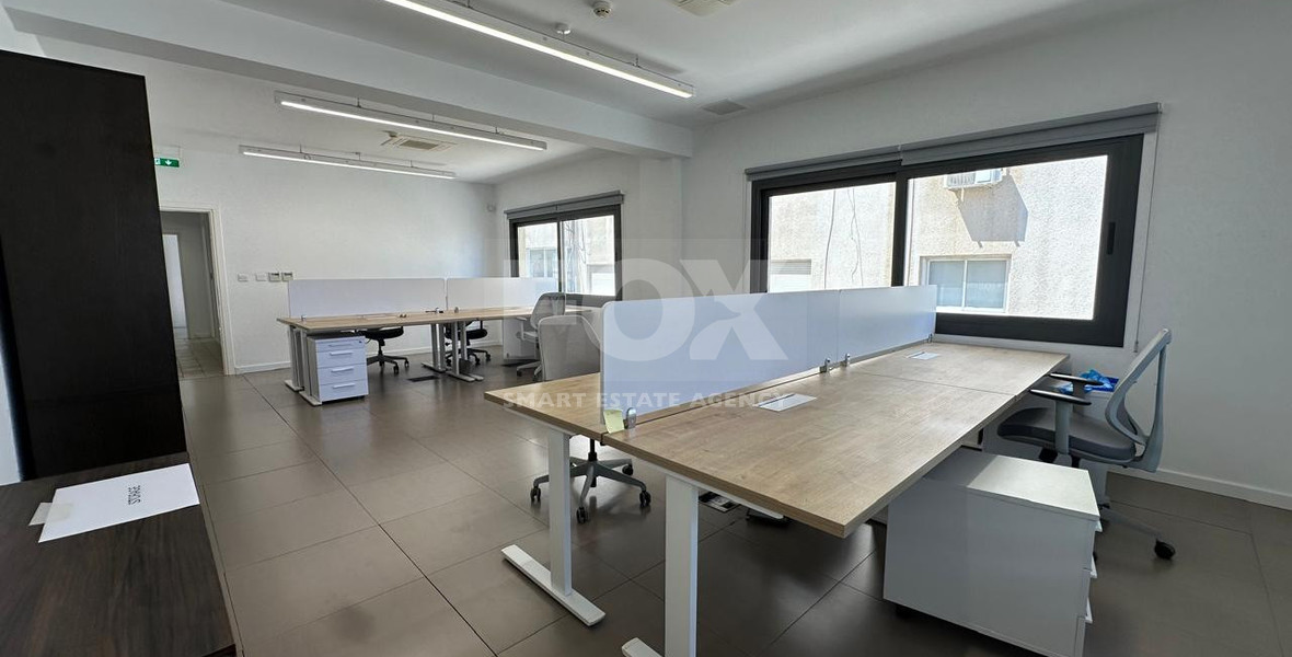 Fully Renovated Office for Rent in the Heart of Limassol – Prime Location