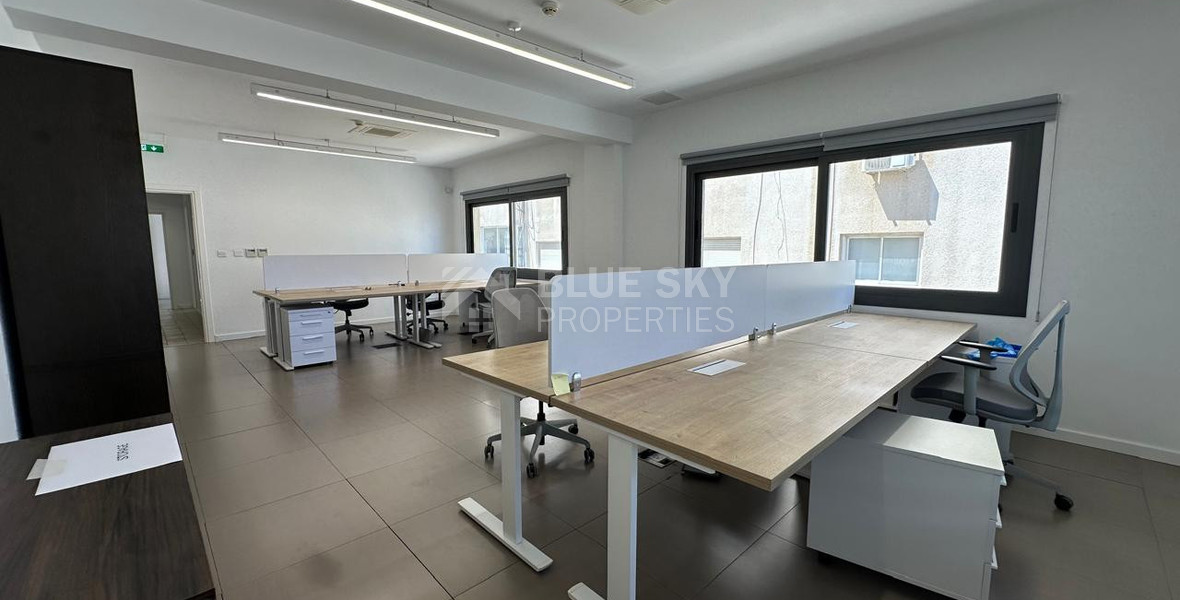 Fully Renovated Office for Rent in the Heart of Limassol – Prime Location