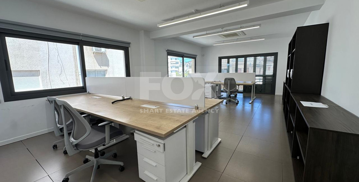 Fully Renovated Office for Rent in the Heart of Limassol – Prime Location