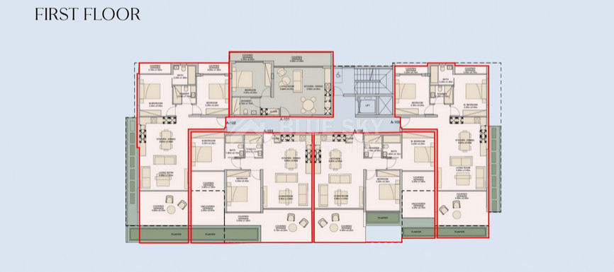 Three bedroom modern apartment with Resort-Style Amenities for sale in Universal area for sale.