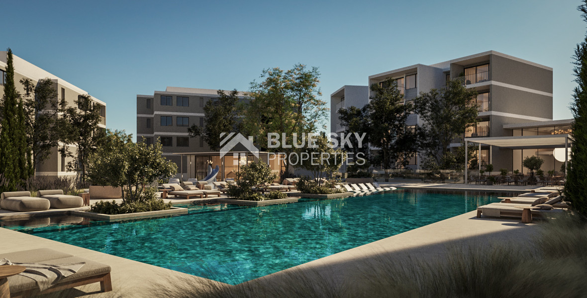 Luxury Mediterranean Living in Prime Paphos | Three bedroom modern apartment with Resort-Style Amenities for sale in Universal area