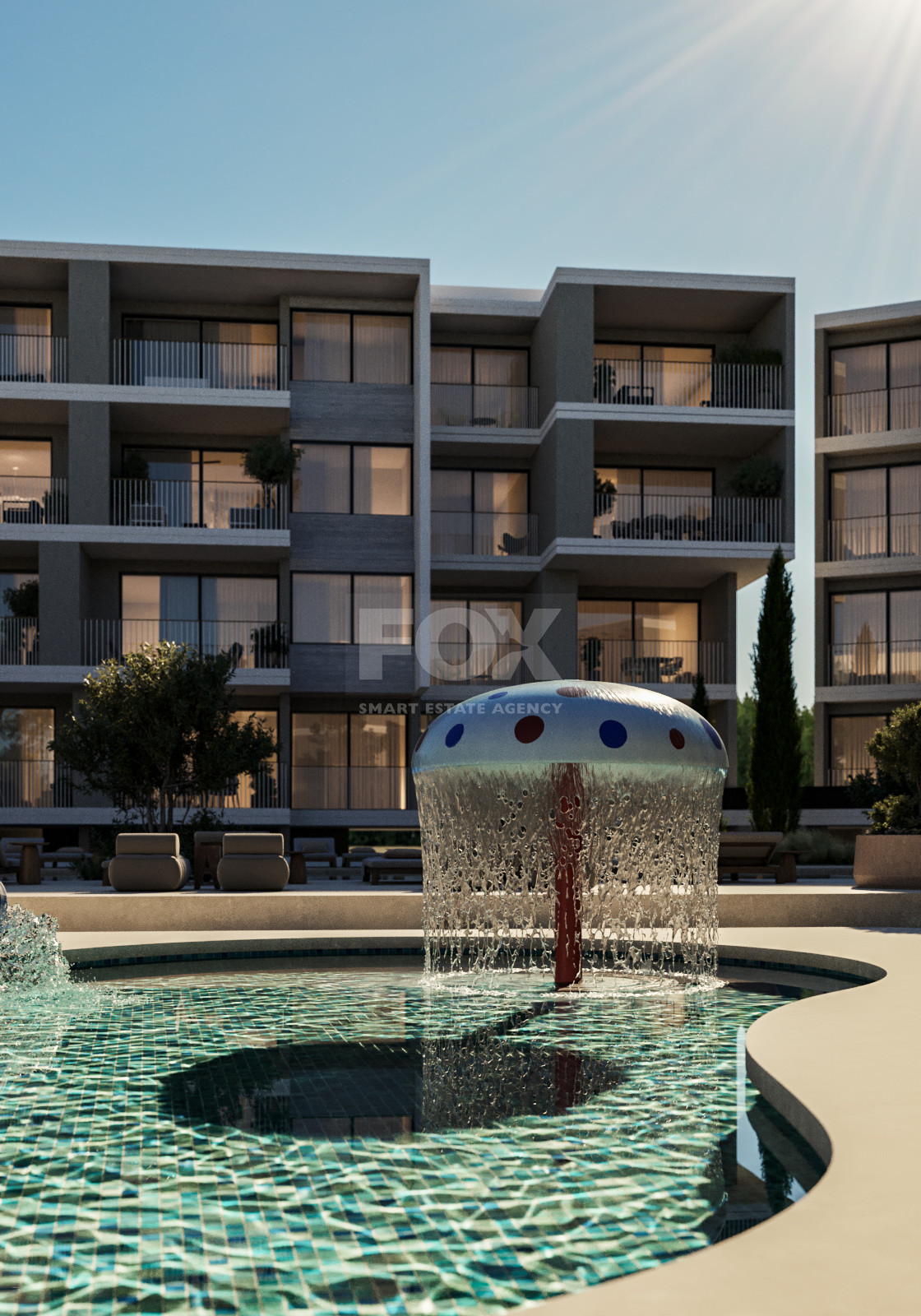 Luxury Mediterranean Living in Prime Paphos | Three bedroom modern apartment with Resort-Style Amenities for sale in Universal area
