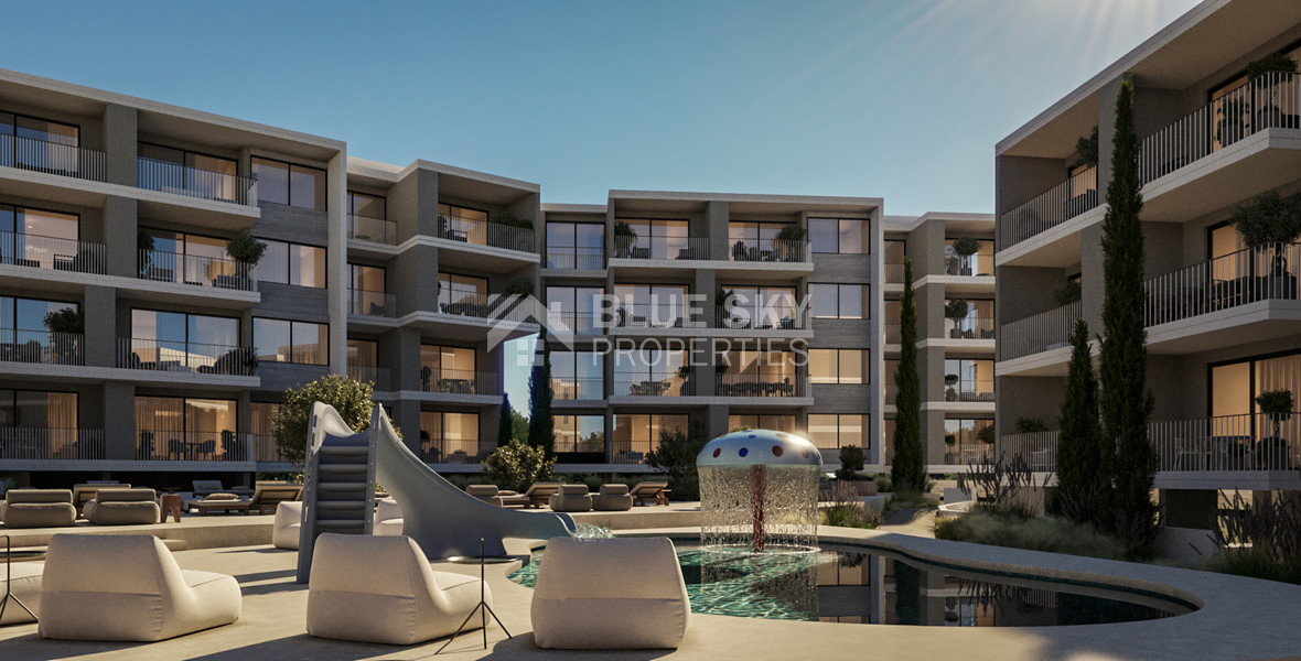 Luxury Mediterranean Living in Prime Paphos | Three bedroom modern apartment with Resort-Style Amenities for sale in Universal area