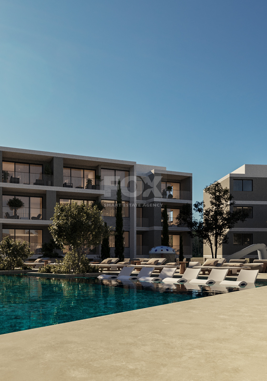 Luxury Mediterranean Living in Prime Paphos | Three bedroom modern apartment with Resort-Style Amenities for sale in Universal area