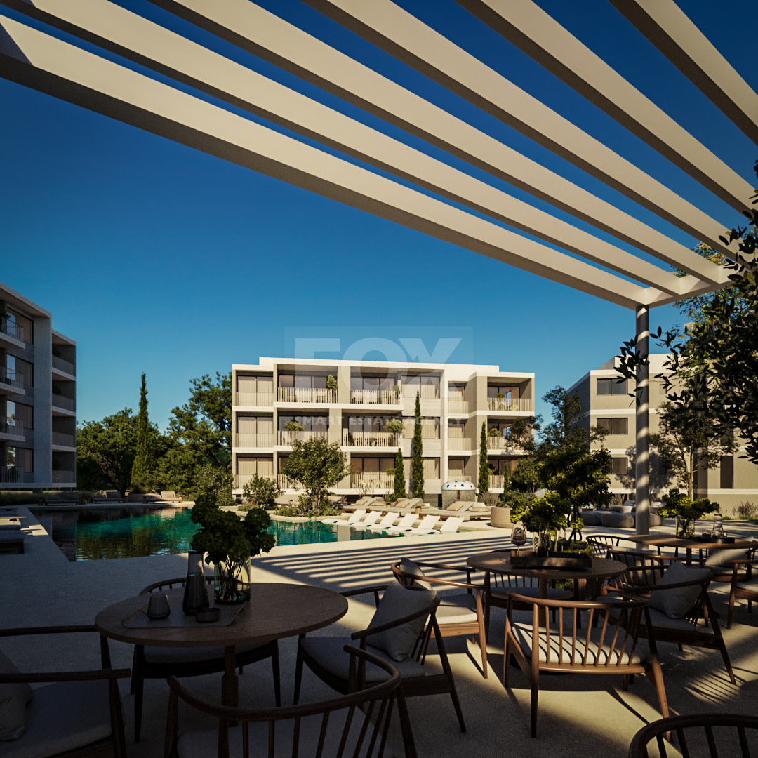 Luxury Mediterranean Living in Prime Paphos | Three bedroom modern apartment with Resort-Style Amenities for sale in Universal area