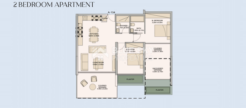 Luxury Mediterranean Living in Prime Paphos | Three bedroom modern apartment with Resort-Style Amenities for sale in Universal area