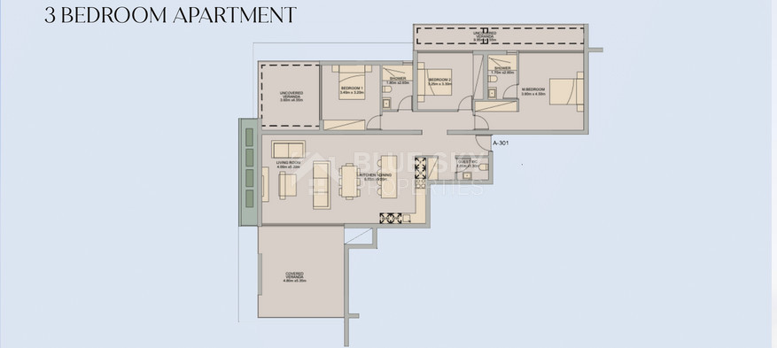 Luxury Mediterranean Living in Prime Paphos | Three bedroom modern apartment with Resort-Style Amenities for sale in Universal area