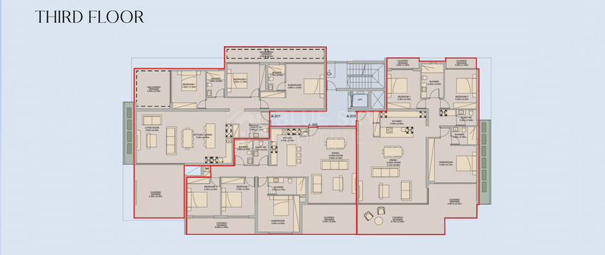 Luxury Mediterranean Living in Prime Paphos | Three bedroom modern apartment with Resort-Style Amenities for sale in Universal area