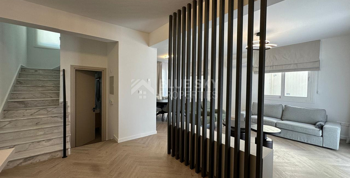 Elegant Fully Renovated Three-Bedroom Semi-Detached House for Rent in Germasogeia, Limassol