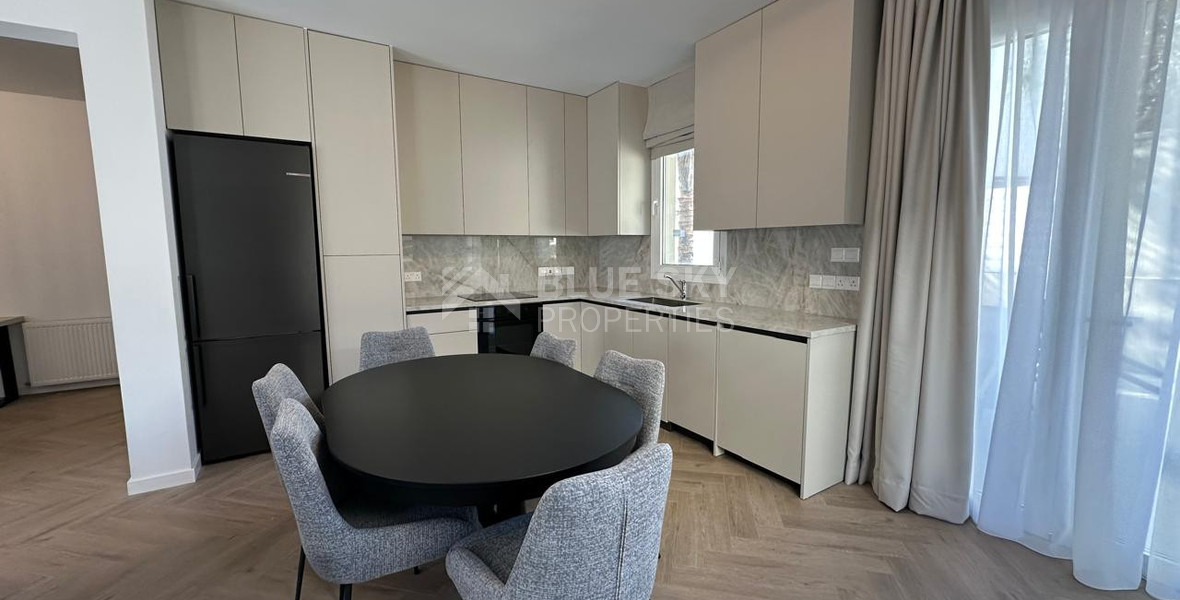 Elegant Fully Renovated Three-Bedroom Semi-Detached House for Rent in Germasogeia, Limassol