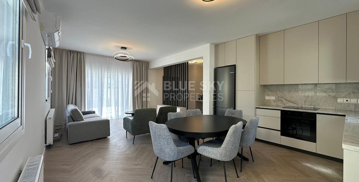 Elegant Fully Renovated Three-Bedroom Semi-Detached House for Rent in Germasogeia, Limassol