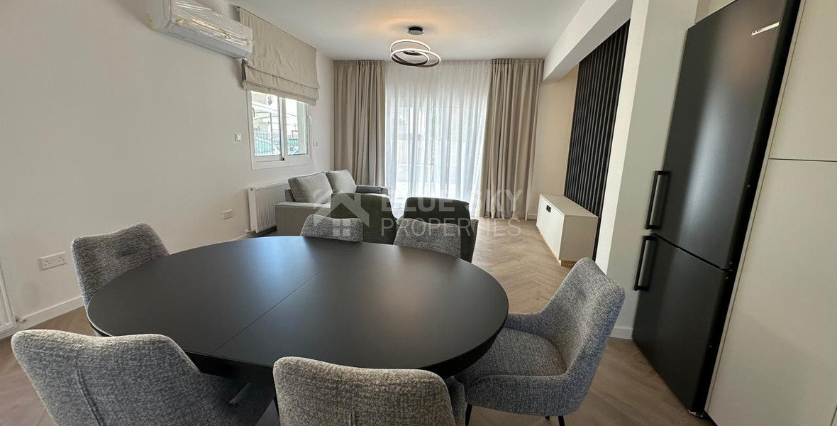 Elegant Fully Renovated Three-Bedroom Semi-Detached House for Rent in Germasogeia, Limassol