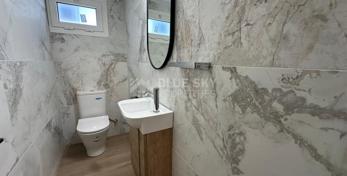 Elegant Fully Renovated Three-Bedroom Semi-Detached House for Rent in Germasogeia, Limassol