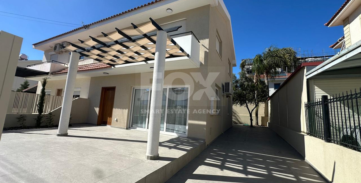 Elegant Fully Renovated Three-Bedroom Semi-Detached House for Rent in Germasogeia, Limassol