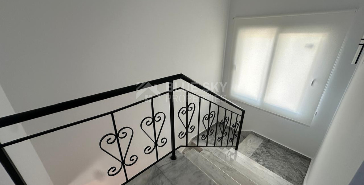 Elegant Fully Renovated Three-Bedroom Semi-Detached House for Rent in Germasogeia, Limassol