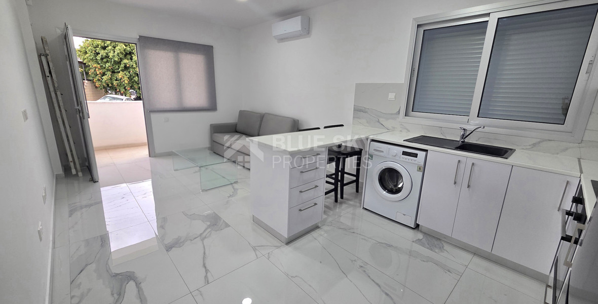 For Rent Modern Ground-Floor Apartment with Private Veranda & Shared Outdoor Space in Agios Ioannis Limassol