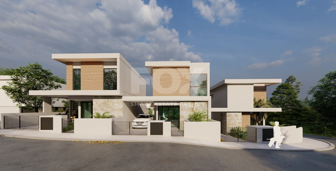 For Sale Three bedroom Detached House with Swimming Pool in Agios Tychon