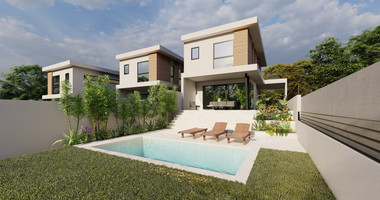 For Sale Three bedroom Detached House with Swimming Pool in Agios Tychon