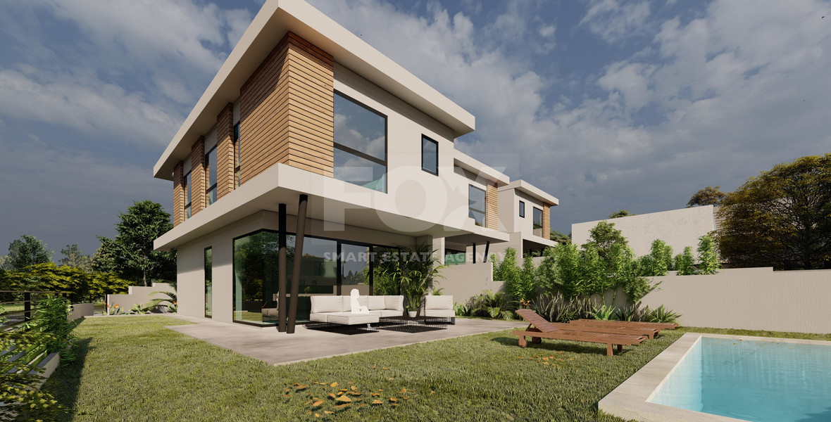 For Sale Three bedroom Detached House with Swimming Pool in Agios Tychon