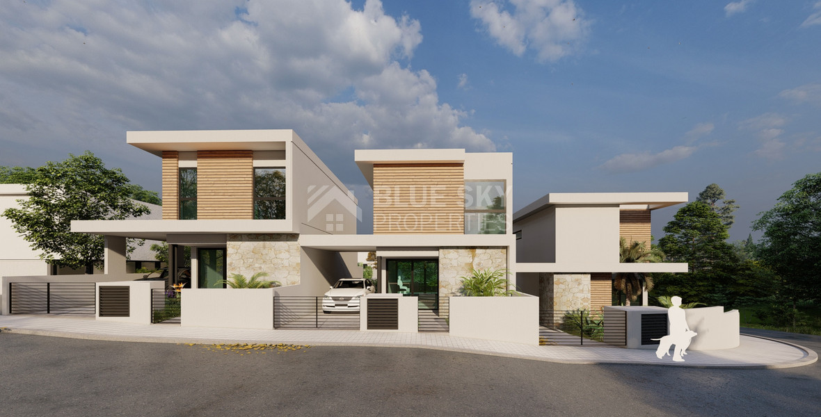 For Sale Three bedroom Detached House with Swimming Pool in Agios Tychon