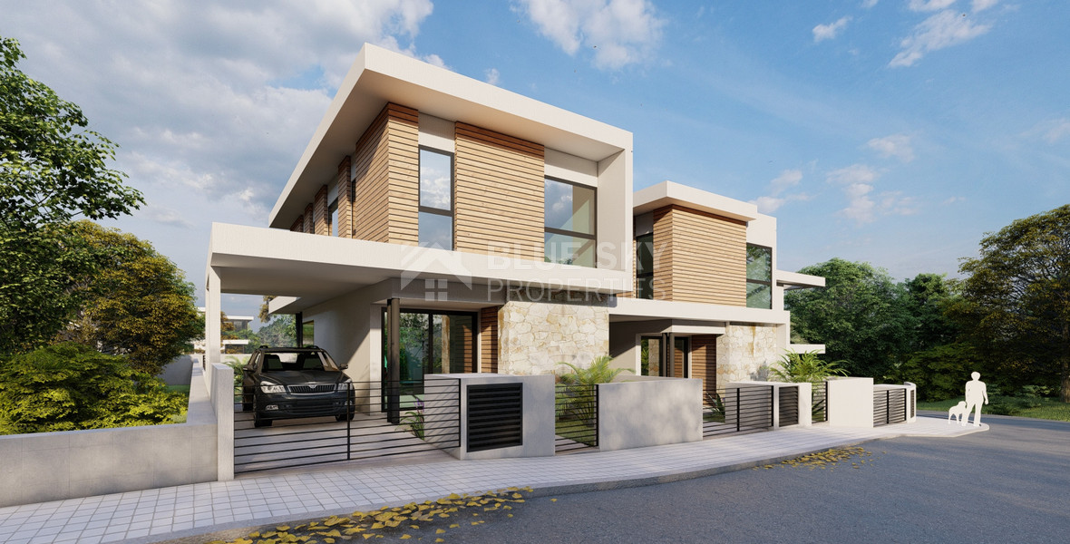 For Sale Three bedroom Detached House with Swimming Pool in Agios Tychon