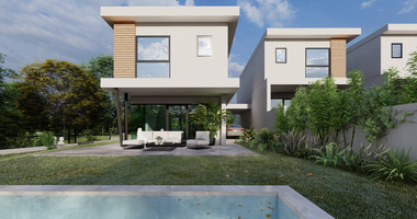 For Sale Three bedroom Detached House with Swimming Pool in Agios Tychon