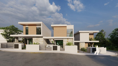 For Sale Three bedroom Detached House with Swimming Pool in Agios Tychon