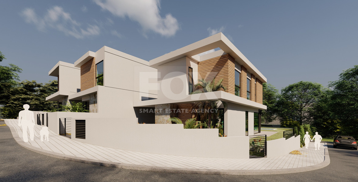 For Sale Three bedroom Detached House with Swimming Pool in Agios Tychon