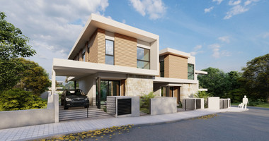 For Sale Three bedroom Detached House with Swimming Pool in Agios Tychon