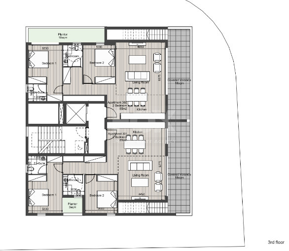 2 Bedroom Penthouse for Sale in Germasogeia, Limassol | Off-Plan Roof Garden