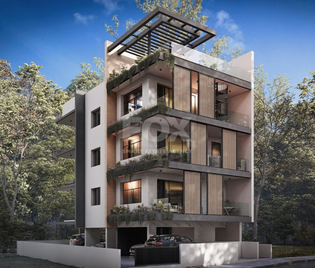 Two Bedroom Apartment with Private Roof Garden and swimming Pool For Sale in Mesa Geitonia